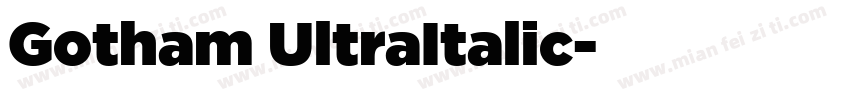 Gotham UltraItalic字体转换